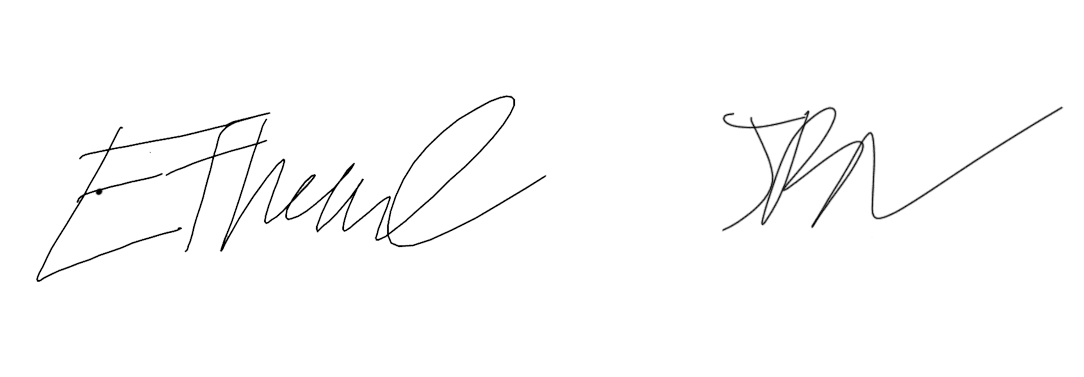 Signature of Ethan Curtis, Founder & CEO